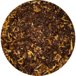 chaga mushroom tea blend with honeybush and cacao