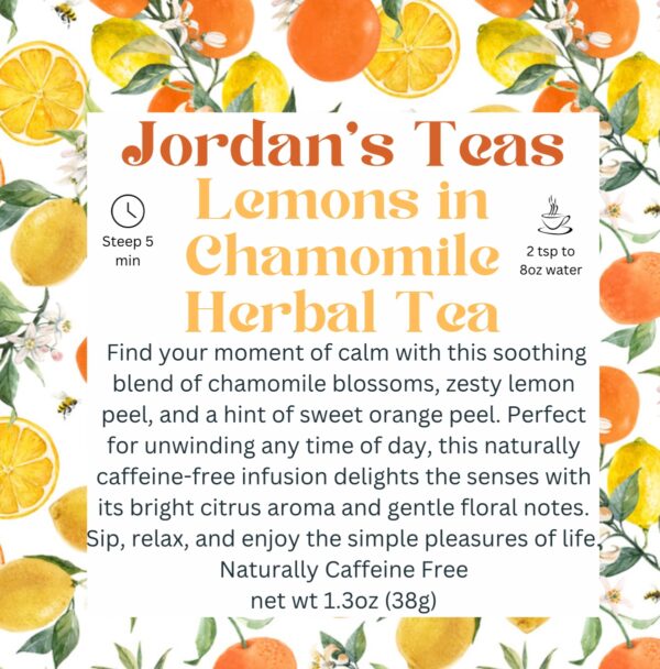 Lemons in Chamomile Herbal Tea