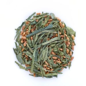 genmaicha japanese green tea with roasted brown rice