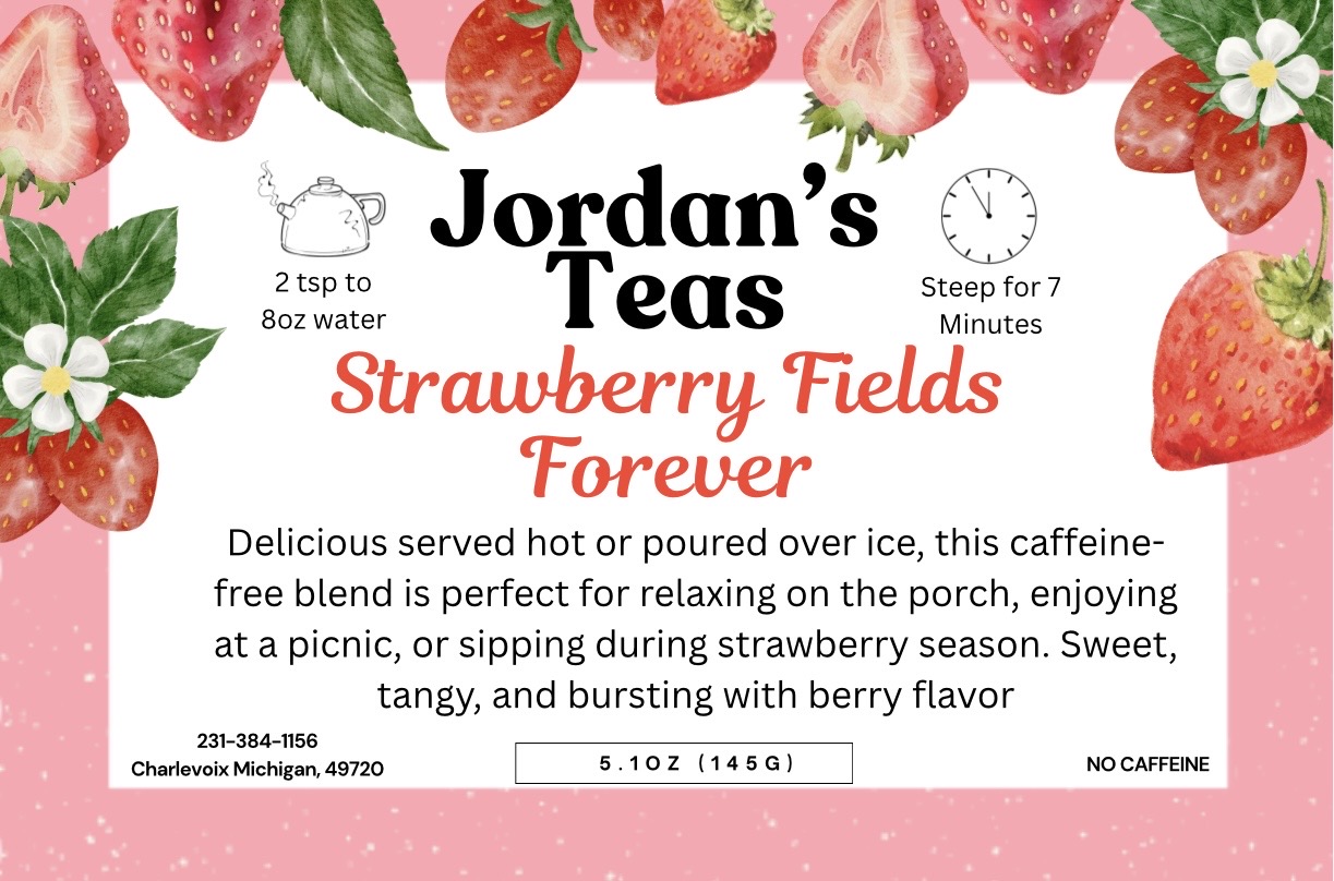 Michigan Strawberry Tea (Strawberry Fields Forever)